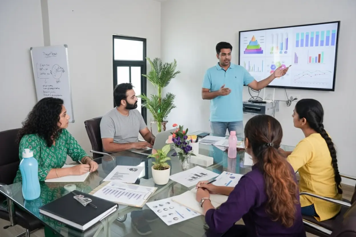 A professional performing rigorous software testing and quality assurance on a mobile device for Nexa Business Solutions, the Best Digital Marketing Agency India